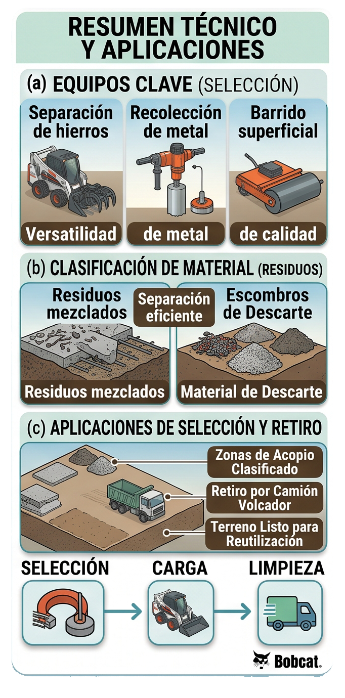 Terreno limpio tras el retiro de escombros