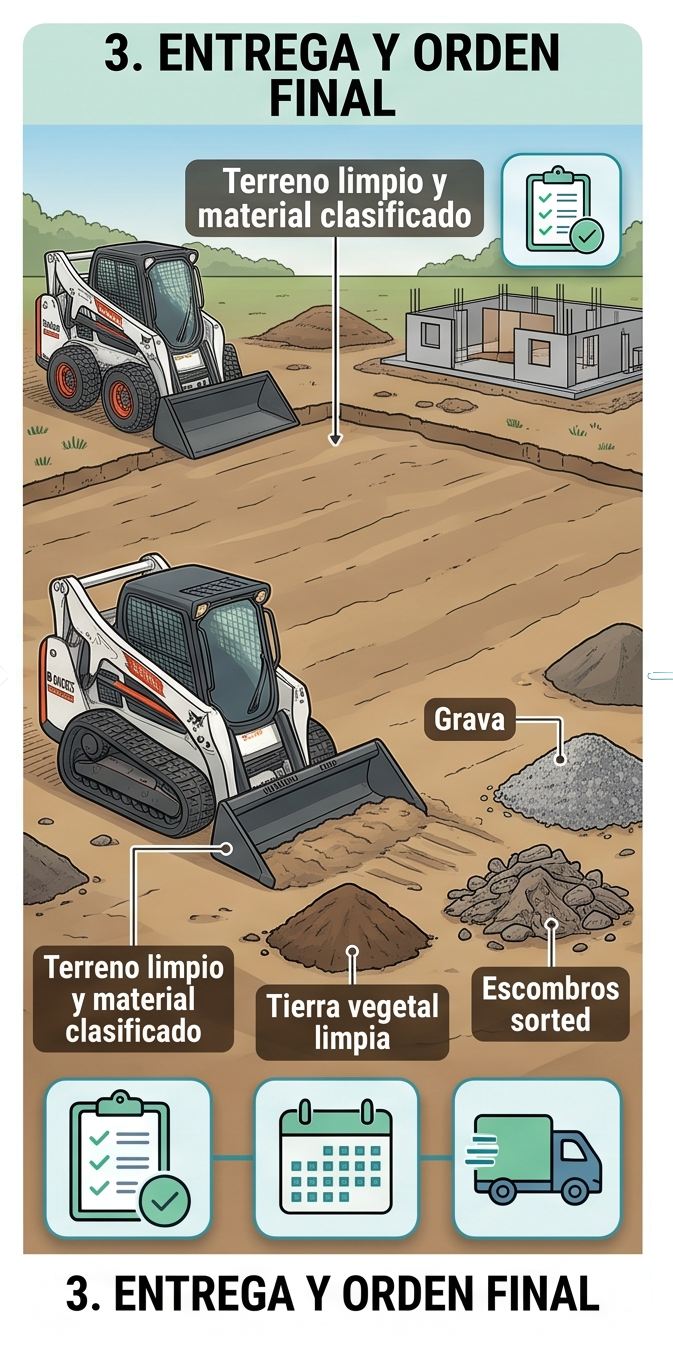 Zarandeo de tierra en el terreno