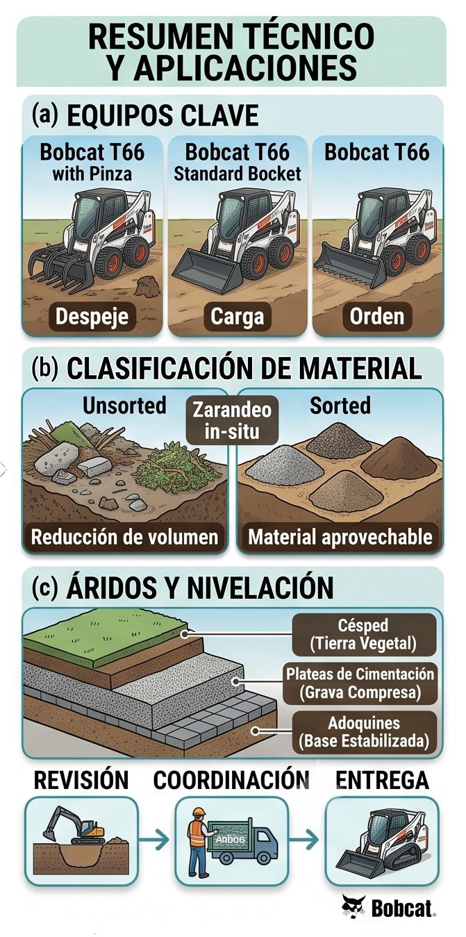 Terreno limpio y ordenado
